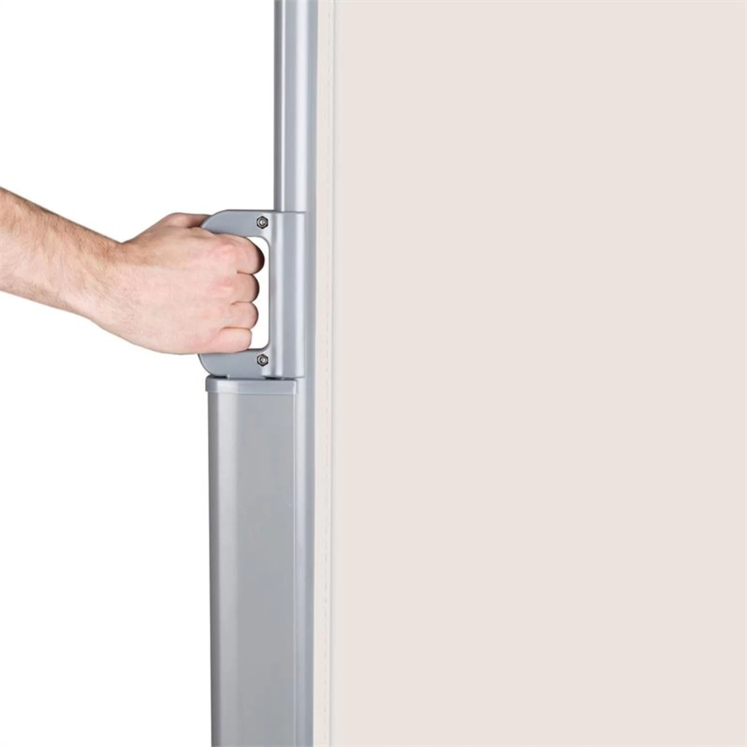 Bari 320 Seitenmarkise Seitenrollo 300x200cm Aluminium Creme 6 Bari 320 Seitenmarkise Seitenrollo 300x200cm Aluminium Creme – Bild 4