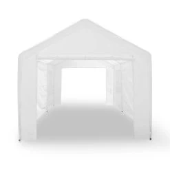 Lofty Palace Pavillon Partyzelt 3x6m PE Feuerfest Vordach Belüftung -Gartenwelt Verkauf 10028485 yy 0003 front 03 Blumfeldt Lofty Palace Partyzelt 3x6m