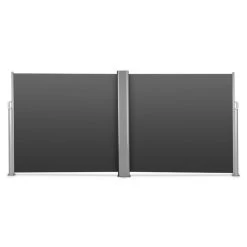 Bari Doppio 616 Doppel-Seitenmarkise 6x1,6m Aluminium Anthrazit -Gartenwelt Verkauf 10029125 yy 0003 front Blumfeldt Bari Doppio Doppelseitenmarkise 6x160cm