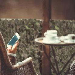 Fency Dark Leaf Sichtschutzzaun Windschutz 300x100 Cm Dunkelgrün Mix -Gartenwelt Verkauf 10029248 yy 0004 ambient Blumfeldt Fency Dark Leaf Sichtschutz