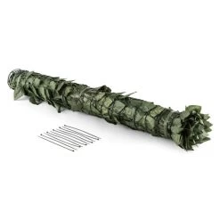 Fency Dark Leaf Sichtschutzzaun Windschutz 300x150 Cm Dunkelgrün Mix -Gartenwelt Verkauf 10029249 yy 0006 titel Blumfeldt Fency Dark Leaf Sichtschutz