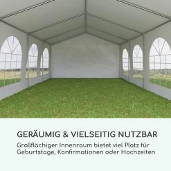 Sommerfest 4x8m 500 G/m² Partyzelt Festzelt PVC Wasserdicht Verzinkt -Gartenwelt Verkauf 10029436 de 0003 logo