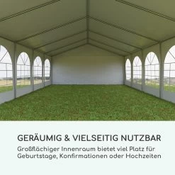 Sommerfest 5x10m 500 G/m² Partyzelt Festzelt PVC Wasserdicht Feuerfest -Gartenwelt Verkauf 10029442 de 0003 logo