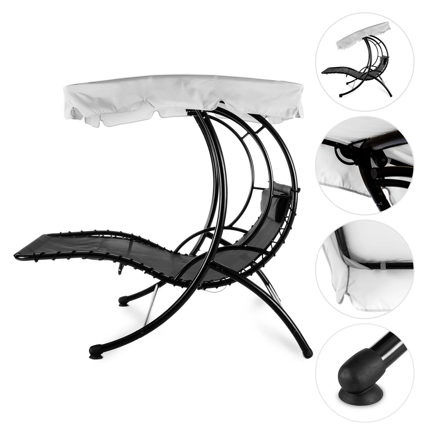 Aristo Schwingliege Gartenliege Gartenschaukel Inkl. Kissen 5 Aristo Schwingliege Gartenliege Gartenschaukel Inkl. Kissen – Bild 3