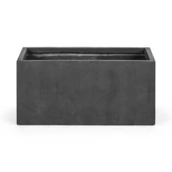 Solidflor Pflanzkübel Pflanzgefäß 79,5x38x38 Cm Fiberton Anthrazit -Gartenwelt Verkauf 10029841 yy 0002 front Blumfeldt Solidflor Pflanztopf