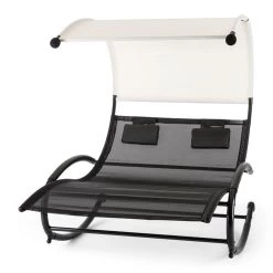 Suncruise Schaukelliege Gartenliege Sonnendach Polyester Stahl -Gartenwelt Verkauf 10029845 yy 0005 titel Blumfeldt Suncruise Schaukelliege reedit