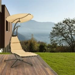 Dahlia Creamy Beige Schwingliege 200 Cm Sonnensegel Polyester Stahl 11 Dahlia Creamy Beige Schwingliege 200 Cm Sonnensegel Polyester Stahl -Gartenwelt Verkauf 10029977 yy 0004 ambient hanging chair