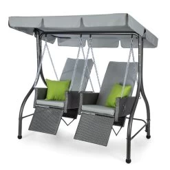 Concordia Hollywoodschaukel Gartenschaukel 185 Cm 2 Sitze Sonnendach 15 Concordia Hollywoodschaukel Gartenschaukel 185 Cm 2 Sitze Sonnendach -Gartenwelt Verkauf 10030566 yy 0007 front Blumfeldt Concordia Hollywoodschaukel