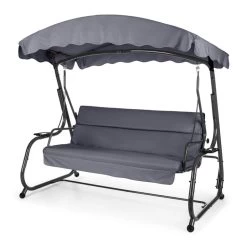 High Society Hollywoodschaukel Gartenschaukel 220 Cm Grau -Gartenwelt Verkauf 10030611 yy 0008 front Blumfeldt High Society Hollywoodschaukel dunkelblau