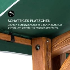 Aruba Hollywoodschaukel Gartenschaukel 130 Cm 2-Sitzer Massivholz -Gartenwelt Verkauf 10030685 de 0007 logo