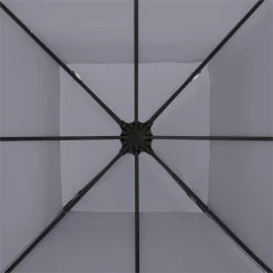 Odeon Grey Pavillon Partyzelt Festzelt 3x3m Stahl Polyester Dunkelgrau -Gartenwelt Verkauf 10030686 yy 0004 detail Blumfeldt Odeon Grey Pavillon Partyzelt dunkelgrau