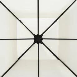 Odeon Beige Pavillon Partyzelt Festzelt 3x3m Stahl Polyester Hellbeige -Gartenwelt Verkauf 10030687 yy 0004 detail Blumfeldt Odeon Beige Pavillon Partyzelt hellbeige