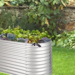High Grow Hochbeet Gartenbeet 2,0m Zink-Alu-Beschichtung Silber -Gartenwelt Verkauf 10031119 uk 0003 logo