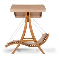 Bermuda Hollywoodschaukel Gartenschaukel 130 Cm 2-Sitzer Sonnensegel -Gartenwelt Verkauf 10031459 yy 0004 titel side Blumfeldt Bermuda Hollywoodschaukel 130cm