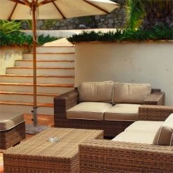 Schirmherr 25HSQ Sonnenschirmständer 25 Kg Balkon Grau Poliert -Gartenwelt Verkauf 10031463 yy 0002 ambient Blumfeldt Schirmherr 25HSQ Sonnenschirmstaender