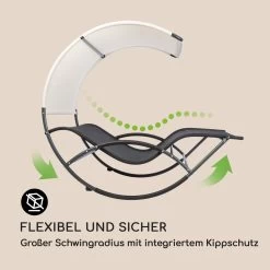 The Big Easy Schwingliege Schwarz, Wetterfest 350kg Max. UV- Schutz 13 The Big Easy Schwingliege Schwarz, Wetterfest 350kg Max. UV- Schutz -Gartenwelt Verkauf 10032240 de 0003 logo