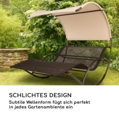 The Big Easy Schwingliege Schwarz, Wetterfest 350kg Max. UV- Schutz 17 The Big Easy Schwingliege Schwarz, Wetterfest 350kg Max. UV- Schutz -Gartenwelt Verkauf 10032240 de 0007 logo