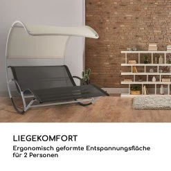 The Big Easy Schwingliege Silber, Wetterfest 350 Kg Max. UV- Schutz 14 The Big Easy Schwingliege Silber, Wetterfest 350 Kg Max. UV- Schutz -Gartenwelt Verkauf 10032241 de 0005 logo