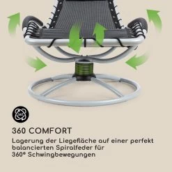 The Chiller Schwingliege 77x85x173cm 360 Comfort ComfortMesh Schwarz -Gartenwelt Verkauf 10032242 de 0003 logo