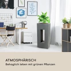 Airflor Pflanztopf 45 X 100 X 27 Cm Fiberglas In-/Outdoor Dunkelgrau -Gartenwelt Verkauf 10032502 de 0003 logo