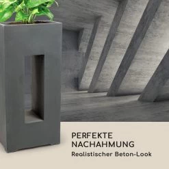 Airflor Pflanztopf 45 X 100 X 27 Cm Fiberglas In-/Outdoor Dunkelgrau -Gartenwelt Verkauf 10032502 de 0008 logo