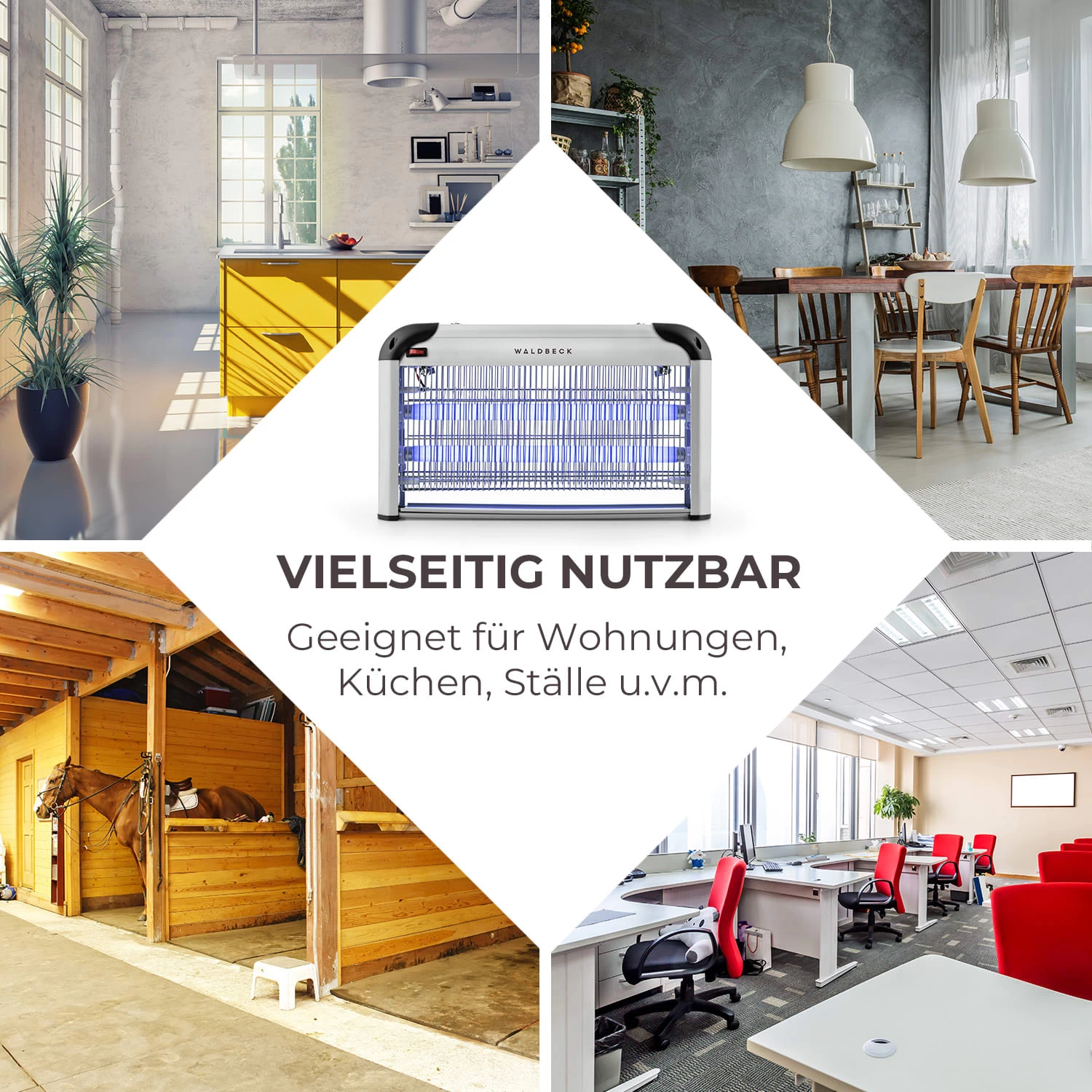 Mosquito Ex 5000 Insektenvernichter 38W UV-Licht 150m² Silber 6 Mosquito Ex 5000 Insektenvernichter 38W UV-Licht 150m² Silber – Bild 4