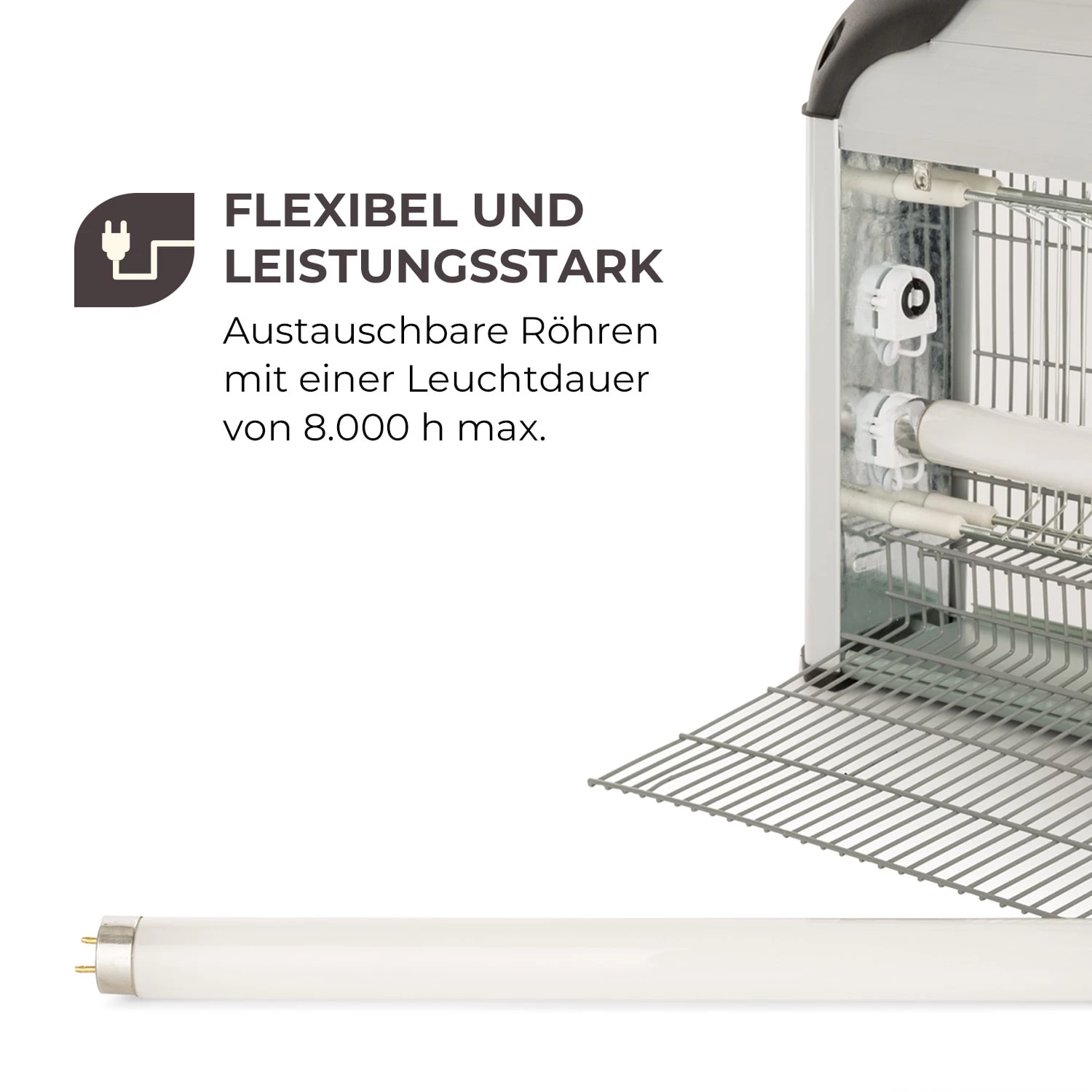 Mosquito Ex 5000 Insektenvernichter 38W UV-Licht 150m² Silber 8 Mosquito Ex 5000 Insektenvernichter 38W UV-Licht 150m² Silber – Bild 6