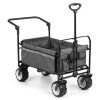 Easy Rider Bollerwagen Bis 70kg Teleskopstange Zusammenklappbar Grau -Gartenwelt Verkauf 10032541 yy 0001 titel Waldbeck Easy Rider Bollerwagen grau