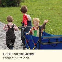 Easy Rider Bollerwagen Bis 70kg Teleskopstange Zusammenklappbar Blau -Gartenwelt Verkauf 10032542 de 0008 logo