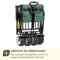 Easy Rider Bollerwagen Bis 70kg Teleskopstange Zusammenklappbar Grün -Gartenwelt Verkauf 10032543 de 0007 logo