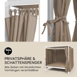 Senator Lounge Gartenliege 188x208x205cm Sonnendach Polyester Stahl -Gartenwelt Verkauf 10032569 de 0005 logo