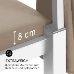 Senator Lounge Gartenliege 188x208x205cm Sonnendach Polyester Stahl -Gartenwelt Verkauf 10032569 de 0008 logo