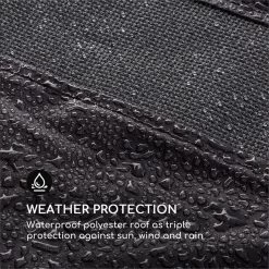Senator Ersatzdach Sonnenschutz Polyester Wasserdicht Grau -Gartenwelt Verkauf 10032571 yy 0003 logo Blumfeldt Senator Ersatzdach grau