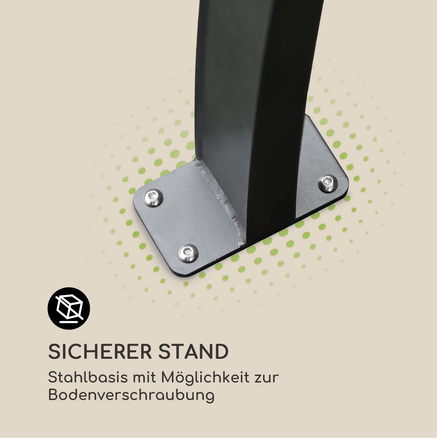 Palazzo Pavillon 4x3m Faltdach Polyester Aluminium Schwarz / Grau 8 Palazzo Pavillon 4x3m Faltdach Polyester Aluminium Schwarz / Grau – Bild 6