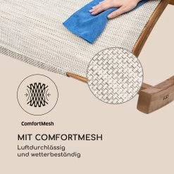 Mauritius Schwingliege Mit Dach ComfortMesh 180kg Max.wetterfest Creme -Gartenwelt Verkauf 10032587 de 0004 logo