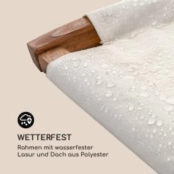 Mauritius Schwingliege Mit Dach ComfortMesh 180kg Max.wetterfest Creme -Gartenwelt Verkauf 10032587 de 0007 logo