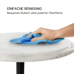 Patras-XS Bistro-Tisch Marmortischplatte Ø30cm Gusseiserner Standfuß -Gartenwelt Verkauf 10033238 de 0004 logo