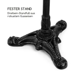 Patras-XS Bistro-Tisch Marmortischplatte Ø30cm Gusseiserner Standfuß -Gartenwelt Verkauf 10033238 de 0007 logo