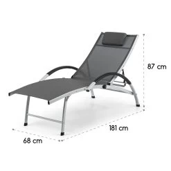 Sun Valley Sonnenliege Zusammenklappbar Kopfkissen Grau 19 Sun Valley Sonnenliege Zusammenklappbar Kopfkissen Grau -Gartenwelt Verkauf 10033308 yy 0009 logo