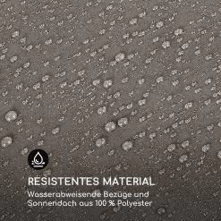 Eremitage Double Sunbed 2 Pers Stahl-Rahmen Sonnendach Vorhänge Taupe -Gartenwelt Verkauf 10033316 de 0009 logo