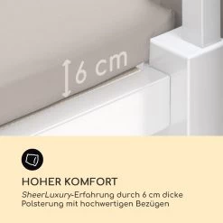 Eremitage Double Sunbed 2 Pers Stahl-Rahmen Sonnendach Vorhänge Creme -Gartenwelt Verkauf 10033317 de 0006 logo