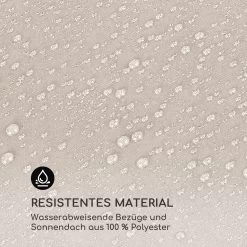 Eremitage Double Sunbed 2 Pers Stahl-Rahmen Sonnendach Vorhänge Creme -Gartenwelt Verkauf 10033317 de 0009 logo