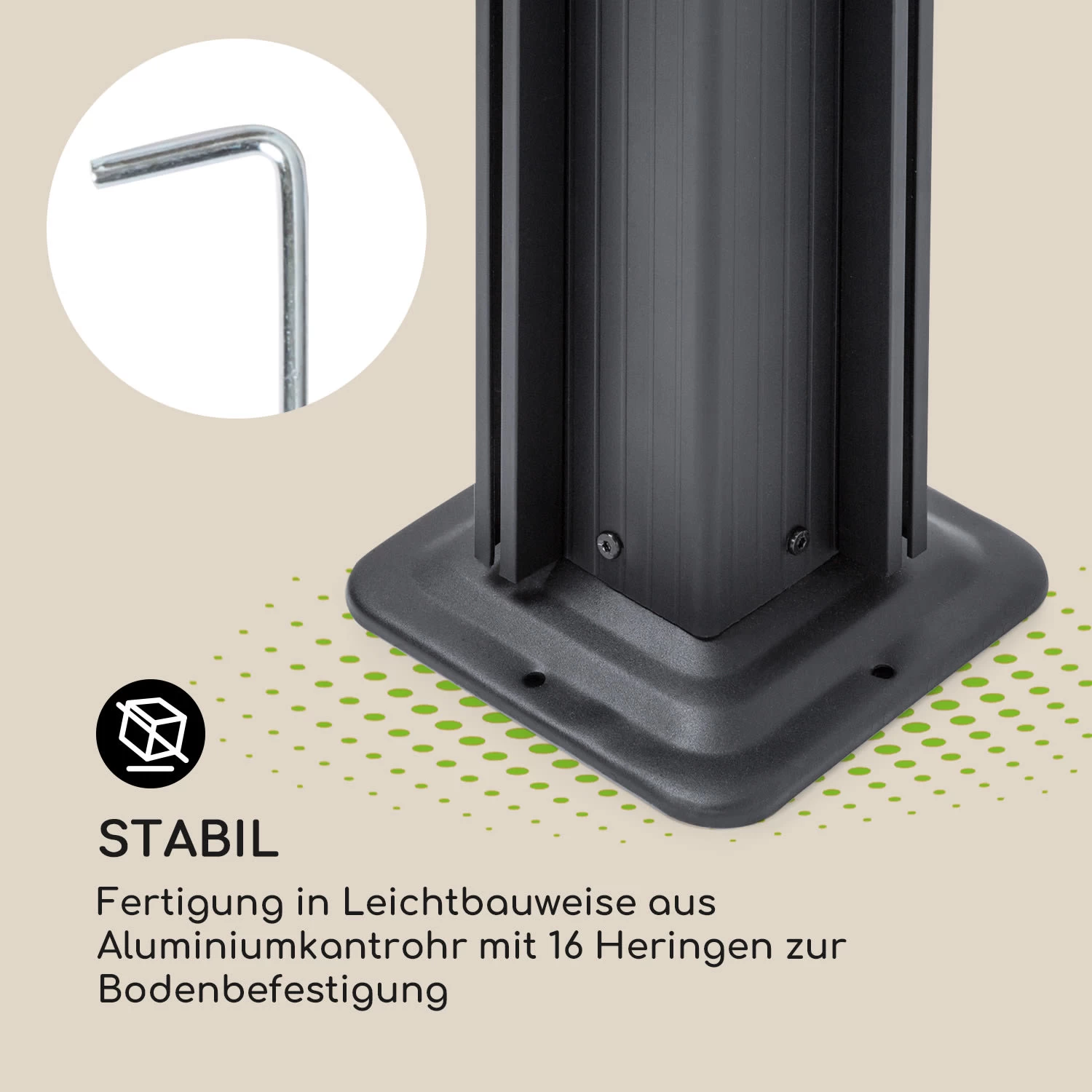 Pantheon Cortina Pavillon Mit Dach 3x4m 4 Seitenteile Grau 8 Pantheon Cortina Pavillon Mit Dach 3x4m 4 Seitenteile Grau – Bild 6