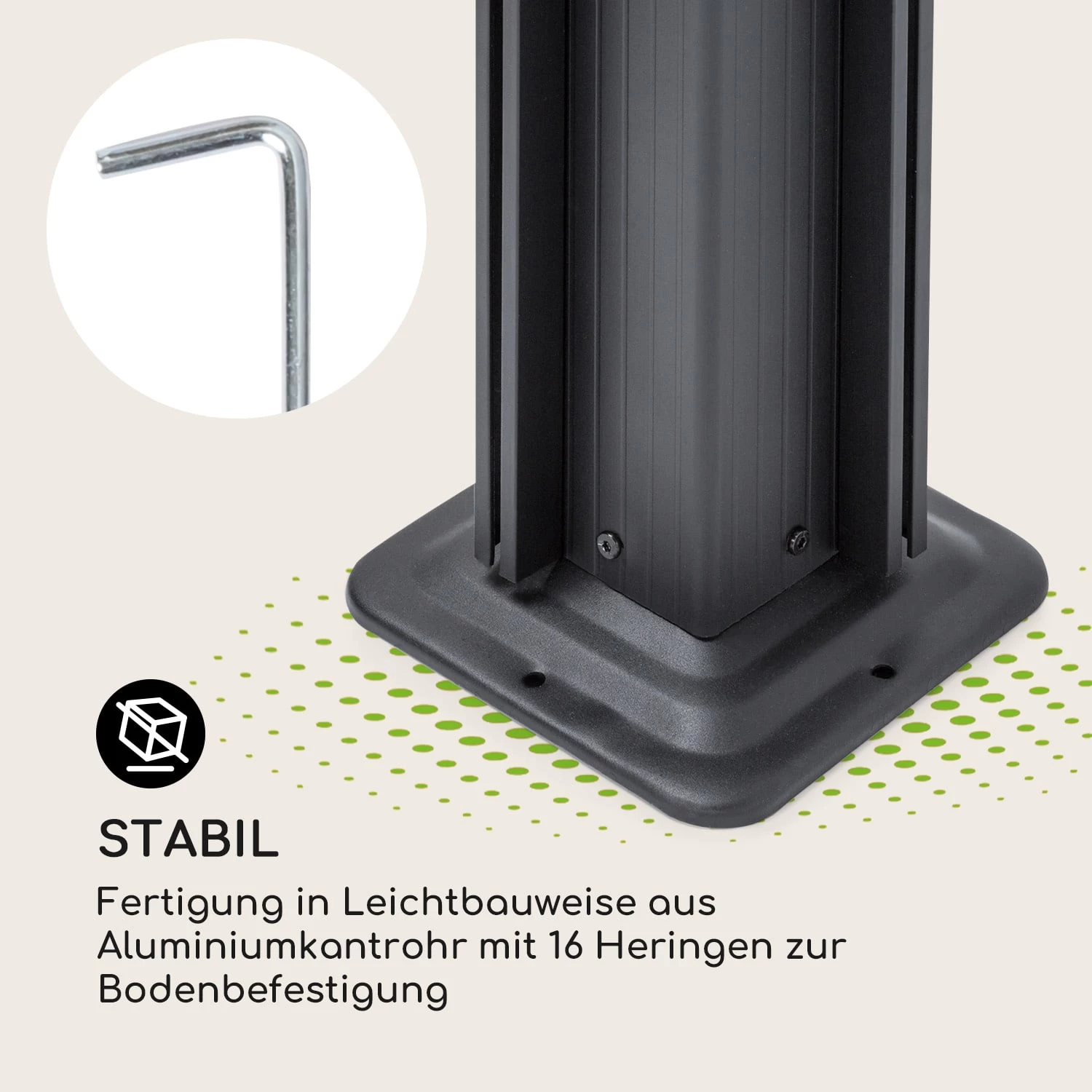 Pantheon Cortina Pavillon Mit Dach 3x6m 4 Seitenteile Beige 8 Pantheon Cortina Pavillon Mit Dach 3x6m 4 Seitenteile Beige – Bild 6