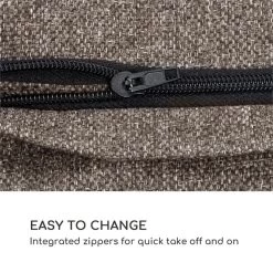 Theia Polsterbezüge 8 Teile 100% Polyester Wasserabweisend Braun -Gartenwelt Verkauf 10033329 yy 0004 logo Blumfeldt Theia Polsterbezuege braun meliert