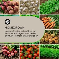 Mammutgrow Hochbeet 76 X 65 X 37 Cm UV- Und Frostschutz Anthrazit -Gartenwelt Verkauf 10033360 yy 0003 logo Blumfeldt Mammutgrow Hochbeet anthrazit