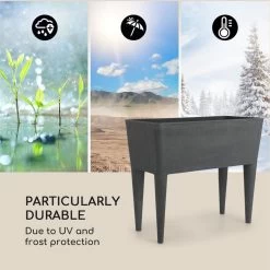 Mammutgrow Hochbeet 76 X 65 X 37 Cm UV- Und Frostschutz Anthrazit -Gartenwelt Verkauf 10033360 yy 0004 logo Blumfeldt Mammutgrow Hochbeet anthrazit