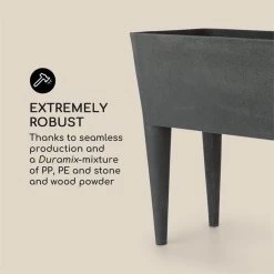 Mammutgrow Hochbeet 76 X 65 X 37 Cm UV- Und Frostschutz Anthrazit -Gartenwelt Verkauf 10033360 yy 0005 logo Blumfeldt Mammutgrow Hochbeet anthrazit