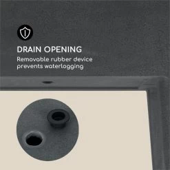 Mammutgrow Hochbeet 76 X 65 X 37 Cm UV- Und Frostschutz Anthrazit -Gartenwelt Verkauf 10033360 yy 0006 logo Blumfeldt Mammutgrow Hochbeet anthrazit