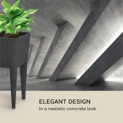 Mammutgrow Hochbeet 76 X 65 X 37 Cm UV- Und Frostschutz Anthrazit -Gartenwelt Verkauf 10033360 yy 0008 logo Blumfeldt Mammutgrow Hochbeet anthrazit